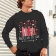 Books Are My Love Language Valentine Reads Bookish Club Unisex Long Sleeve T-Shirt