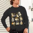 Books Lover Bookish Ghost Himalayan Cat Reading Halloween Unisex Long Sleeve T-Shirt
