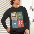 Books Yarn Coffee Repeat Crocheting Unisex Long Sleeve T-Shirt Books Yarn Coffee Repeat Crocheting Unisex Long Sleeve T-Shirt