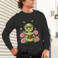 Bookworm Costume Kawaii Reading Worm For World Book Day Unisex Long Sleeve T-Shirt