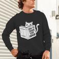 Cat Book Humor How To Train Your Human Unisex Long Sleeve T-Shirt Cat Book Humor How To Train Your Human Unisex Long Sleeve T-Shirt