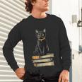 Cat Sitting On Books Unisex Long Sleeve T-Shirt