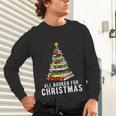 Christmas Book Tree All Booked For Xmas Unisex Long Sleeve T-Shirt Christmas Book Tree All Booked For Xmas Unisex Long Sleeve T-Shirt