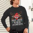 Christmas Matching Most Likely To Read A Book PJS Unisex Long Sleeve T-Shirt Christmas Matching Most Likely To Read A Book PJS Unisex Long Sleeve T-Shirt