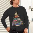 Christmas Tree Made Of Books Librarian Reader Holiday Unisex Long Sleeve T-Shirt Christmas Tree Made Of Books Librarian Reader Holiday Unisex Long Sleeve T-Shirt