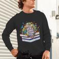 Color Our World Summer Reading 2025 Cute Book Wildflowers Unisex Long Sleeve T-Shirt