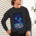 Cosmic Botanical Book Lover Reading Unisex Long Sleeve T-Shirt