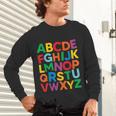 Cute ABCs Shirt Alphabet Colorful Letters Reading Books Kids Unisex Long Sleeve T-Shirt