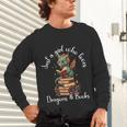 Cute Dragon Reading Book Bookworm Dragon And Books For Women Unisex Long Sleeve T-Shirt