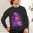 Cute Dragon Reading Books Bookworm Unisex Long Sleeve T-Shirt