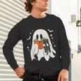Cute Ghost Reading Book Spooky Season Halloween Costume Kids Unisex Long Sleeve T-Shirt Cute Ghost Reading Book Spooky Season Halloween Costume Kids Unisex Long Sleeve T-Shirt