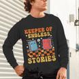 Cute Librarian Library Book Lover Keeper Of Endless Stories Unisex Long Sleeve T-Shirt