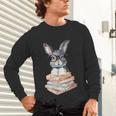 Cute Reading Bunny With Glasses Books Reader Book Bookworm Unisex Long Sleeve T-Shirt Cute Reading Bunny With Glasses Books Reader Book Bookworm Unisex Long Sleeve T-Shirt