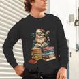 Cute Reading Chicken With Glasses Books Bookworm Reader Book Unisex Long Sleeve T-Shirt Cute Reading Chicken With Glasses Books Bookworm Reader Book Unisex Long Sleeve T-Shirt