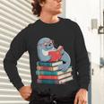 Cute Reading Seal On Books Book Lover Unisex Long Sleeve T-Shirt