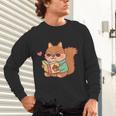 Cute Squirrel Reading A Book Lovers Anime Kawaii Women Kids Unisex Long Sleeve T-Shirt Cute Squirrel Reading A Book Lovers Anime Kawaii Women Kids Unisex Long Sleeve T-Shirt