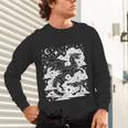 Dark Academia Fantasy Dragon Book Lover Bookish Goblincore Unisex Long Sleeve T-Shirt Dark Academia Fantasy Dragon Book Lover Bookish Goblincore Unisex Long Sleeve T-Shirt