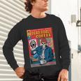 Dead Roast Coffee Comic Book Cover Style Skeleton Barista Unisex Long Sleeve T-Shirt Dead Roast Coffee Comic Book Cover Style Skeleton Barista Unisex Long Sleeve T-Shirt