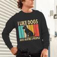 I Like Dogs And Maybe 3 People Introvert Unisex Long Sleeve T-Shirt I Like Dogs And Maybe 3 People Introvert Unisex Long Sleeve T-Shirt