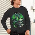 Dragon Reading Books Bookworm Unisex Long Sleeve T-Shirt