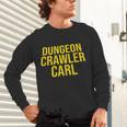 Dungeon Crawler Carl Yellow Text Logo LitRPG Series Book Unisex Long Sleeve T-Shirt Dungeon Crawler Carl Yellow Text Logo LitRPG Series Book Unisex Long Sleeve T-Shirt