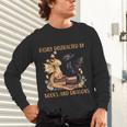 Easily Distracted By Books & Dragons Librarian Book Lover Unisex Long Sleeve T-Shirt