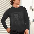 Edgar Allen Poe & Raven Reading Bookworm Reader Unisex Long Sleeve T-Shirt Edgar Allen Poe & Raven Reading Bookworm Reader Unisex Long Sleeve T-Shirt