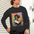 Educated Afro Girl Reading Book Lover History Month Unisex Long Sleeve T-Shirt Educated Afro Girl Reading Book Lover History Month Unisex Long Sleeve T-Shirt