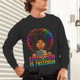 Education Is Freedom Teacher Books History Month Unisex Long Sleeve T-Shirt Education Is Freedom Teacher Books History Month Unisex Long Sleeve T-Shirt