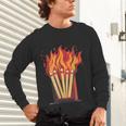 Flames And Lighter Costume For Matchbook Lovers Unisex Long Sleeve T-Shirt Flames And Lighter Costume For Matchbook Lovers Unisex Long Sleeve T-Shirt