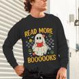 Ghost Reading Books Teacher Student Halloween Read More Book Unisex Long Sleeve T-Shirt Ghost Reading Books Teacher Student Halloween Read More Book Unisex Long Sleeve T-Shirt