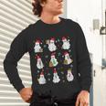 Ghosts Wearing Santa Hats Reading Books Christmas Book Lover Unisex Long Sleeve T-Shirt Ghosts Wearing Santa Hats Reading Books Christmas Book Lover Unisex Long Sleeve T-Shirt