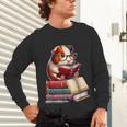 Guinea Pig Reading Books Matching Bookworm Readers Librarian Unisex Long Sleeve T-Shirt