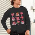 Hearts Reading Book Lovers All Booked For Valentine Unisex Long Sleeve T-Shirt