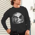 Hedgehog Reading Book Full Moon Lake Scenery Unisex Long Sleeve T-Shirt Hedgehog Reading Book Full Moon Lake Scenery Unisex Long Sleeve T-Shirt