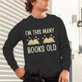 I'm This Many Books Old Read Book 2nd Birthday 2 Years Old Unisex Long Sleeve T-Shirt I'm This Many Books Old Read Book 2nd Birthday 2 Years Old Unisex Long Sleeve T-Shirt