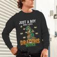 Just a Boy Who Loves Dragons And Books Reading Dragon Unisex Long Sleeve T-Shirt Just a Boy Who Loves Dragons And Books Reading Dragon Unisex Long Sleeve T-Shirt