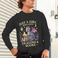 Just a Girl Who Loves Cute Dragons And Books Unisex Long Sleeve T-Shirt Just a Girl Who Loves Cute Dragons And Books Unisex Long Sleeve T-Shirt
