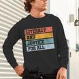 Literacy And Justice For All Stop Book Banning Banned Books Unisex Long Sleeve T-Shirt Literacy And Justice For All Stop Book Banning Banned Books Unisex Long Sleeve T-Shirt