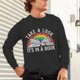 Take a Look It's In a Book Reading Vintage Retro Rainbow Unisex Long Sleeve T-Shirt Take a Look It's In a Book Reading Vintage Retro Rainbow Unisex Long Sleeve T-Shirt