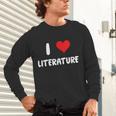 I Love Literature Heart Books Writing Reading Read Write Unisex Long Sleeve T-Shirt I Love Literature Heart Books Writing Reading Read Write Unisex Long Sleeve T-Shirt