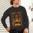Melanin Girl Locs Book Lover Librarian Teacher Student Unisex Long Sleeve T-Shirt