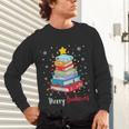 Merry Bookmas Book Christmas Tree Lights Xmas Men Women Kids Unisex Long Sleeve T-Shirt Merry Bookmas Book Christmas Tree Lights Xmas Men Women Kids Unisex Long Sleeve T-Shirt