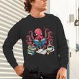 Octopus Reading Book Coffee Lover Bookaholic Bookworm Reader Unisex Long Sleeve T-Shirt Octopus Reading Book Coffee Lover Bookaholic Bookworm Reader Unisex Long Sleeve T-Shirt