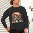Owl Reading Books Book Library Bookworm Unisex Long Sleeve T-Shirt
