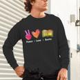 Peace Love Books Reader Librarian Library Book Unisex Long Sleeve T-Shirt Peace Love Books Reader Librarian Library Book Unisex Long Sleeve T-Shirt