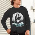 Penguin Reading A Book Vintage Graphic Bookworm Lover Unisex Long Sleeve T-Shirt Penguin Reading A Book Vintage Graphic Bookworm Lover Unisex Long Sleeve T-Shirt