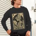 The Reader Tarot Card Book Lover Skeleton Reading Book Unisex Long Sleeve T-Shirt