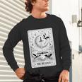 The Reader Tarot Card Bookworm Books Lover Dragon Librarians Unisex Long Sleeve T-Shirt