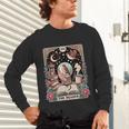 The Reader Tarot Card Shirt Bird Book Lover Bookworm Unisex Long Sleeve T-Shirt